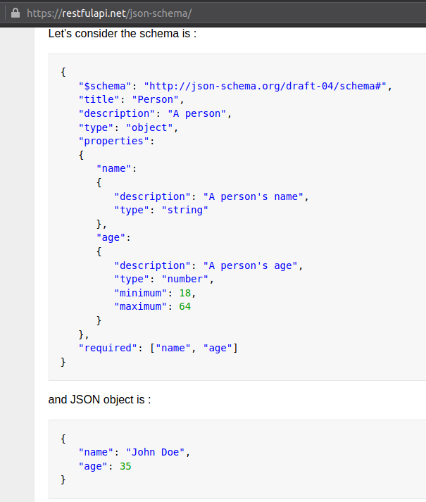 Генерация json. Json схема. Json и json schema. Json schema пример. Json схема пример.