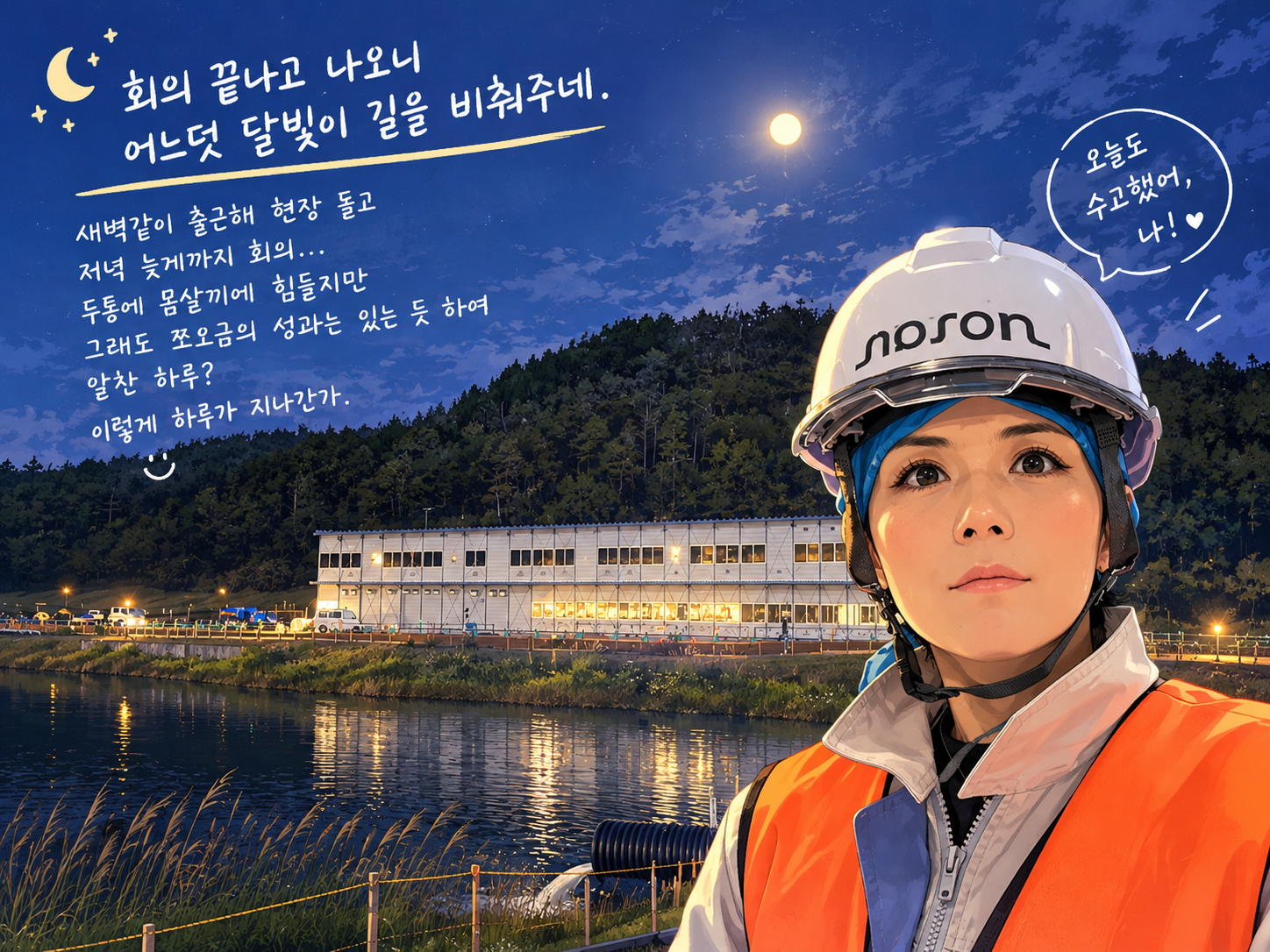 [카일의 일상#927]달빛을 길잡이 삼아 퇴근