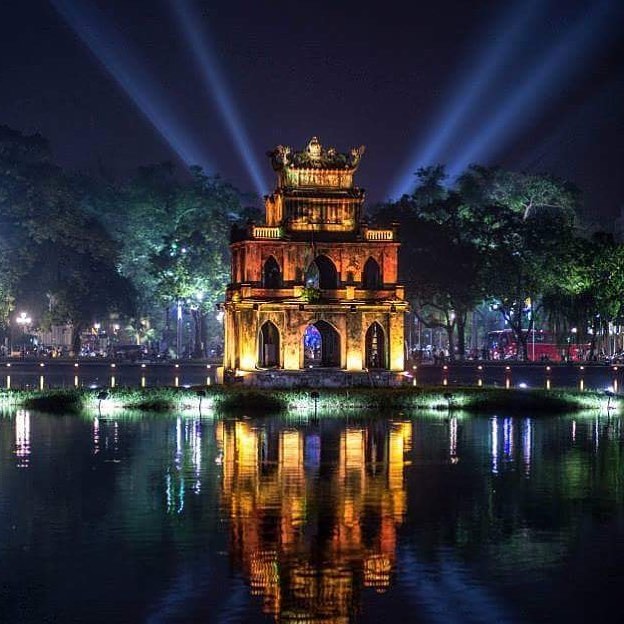 Danh lam thắng cảnh Hà Nội - Việt Nam. Tháp Rùa