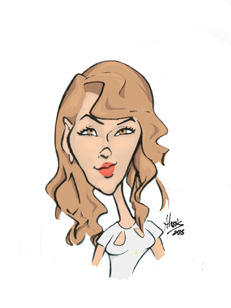 caricatura di Taylor Swift