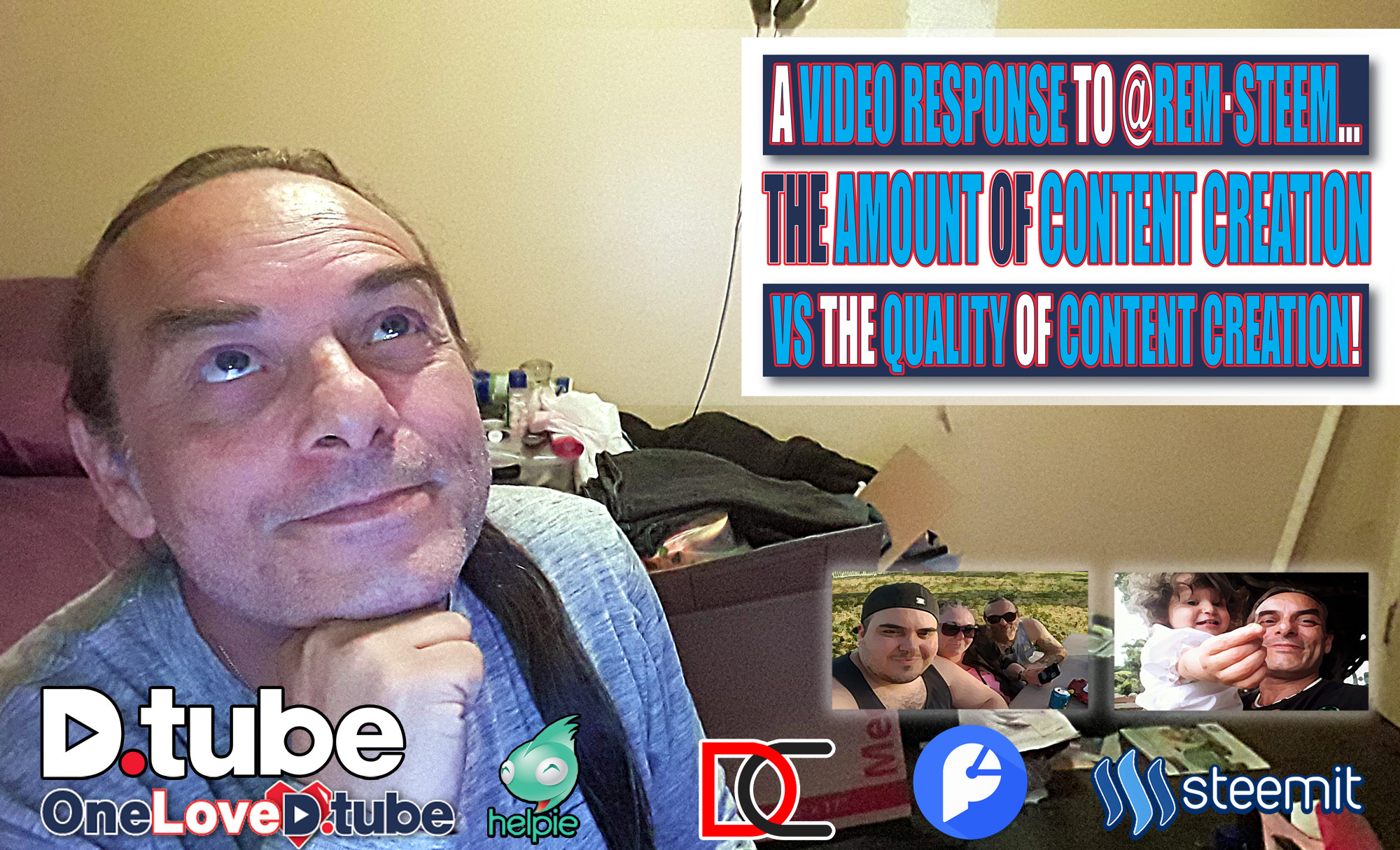 A Video Response to @rem-steem... Is Less Content Good or Bad. I Think the More Content the Better Promotion as Long as the Content Greated is Great.jpg