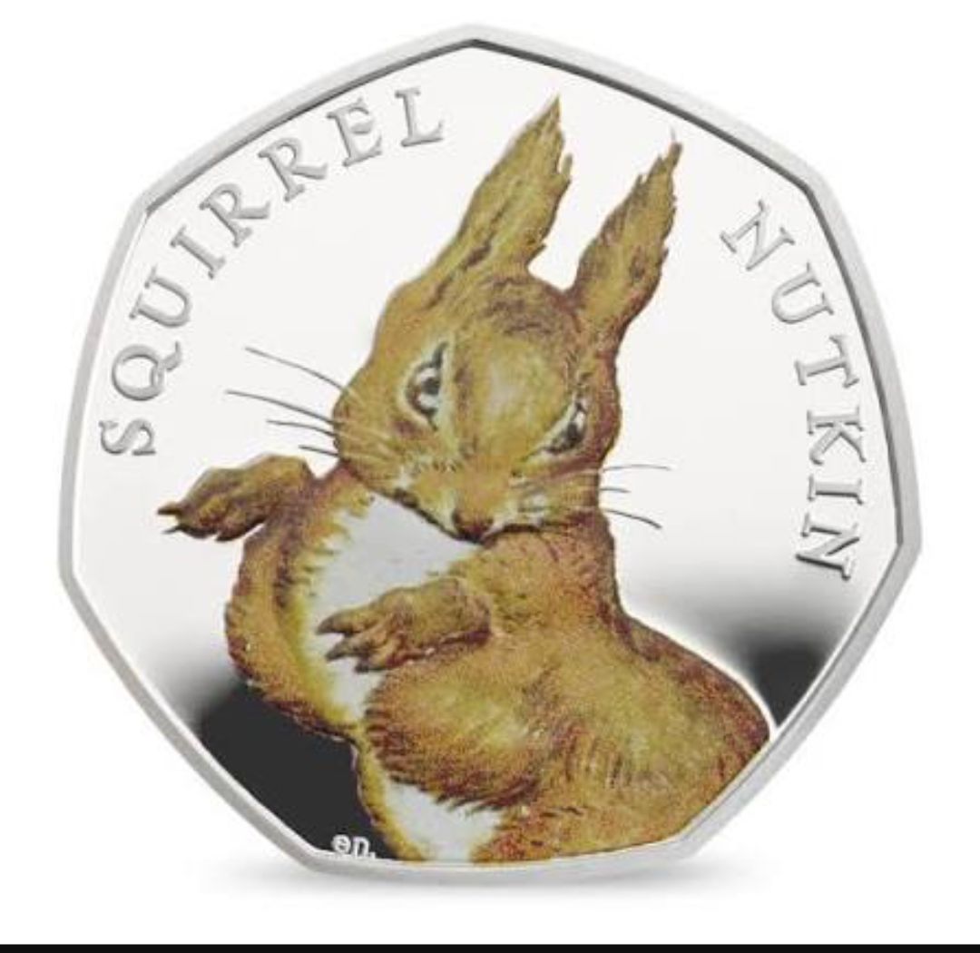 Let's go nuts.... The 2016 squirrel nutkin 50p coin