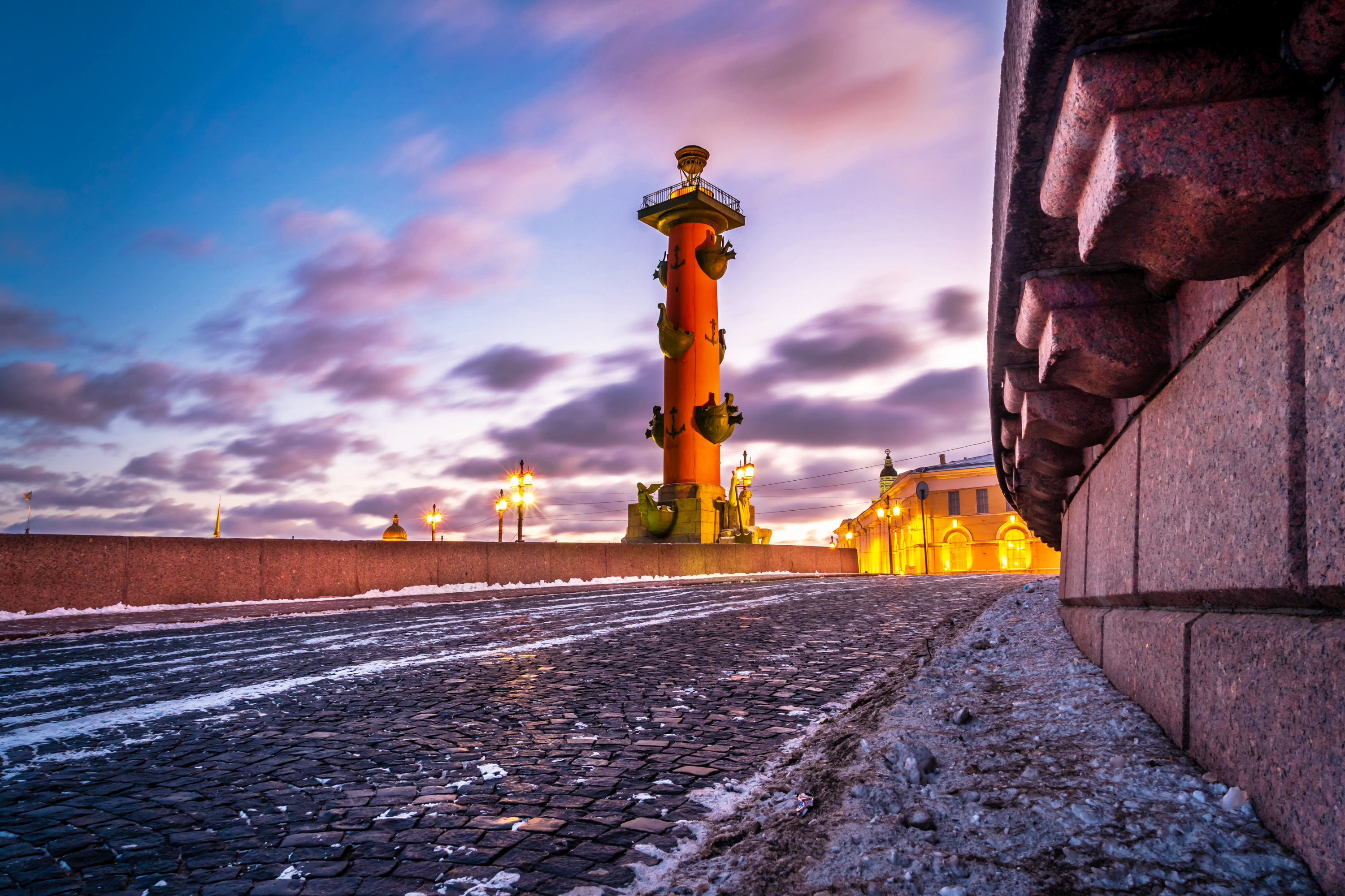 Rostral Columns in St. Petersburg.