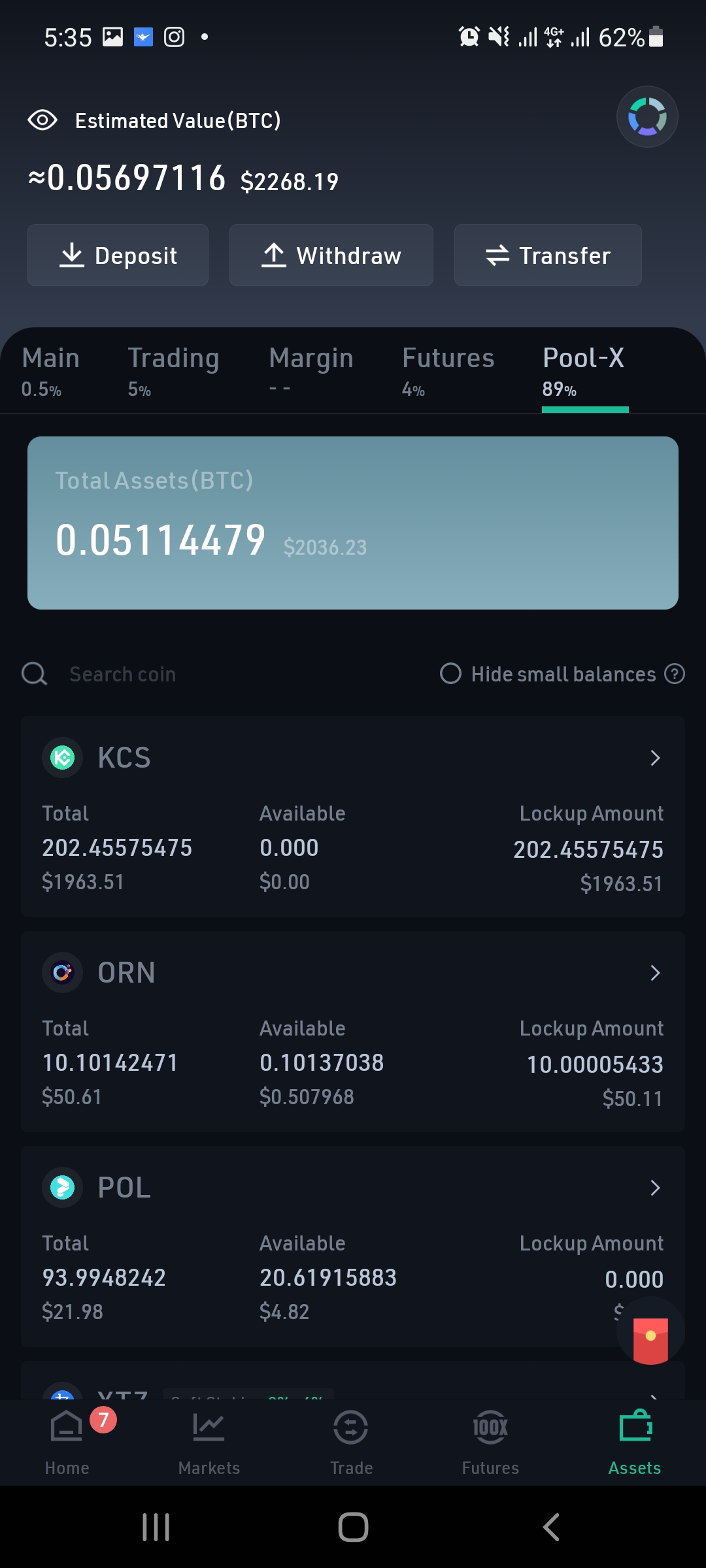 kucoin poolx wallet