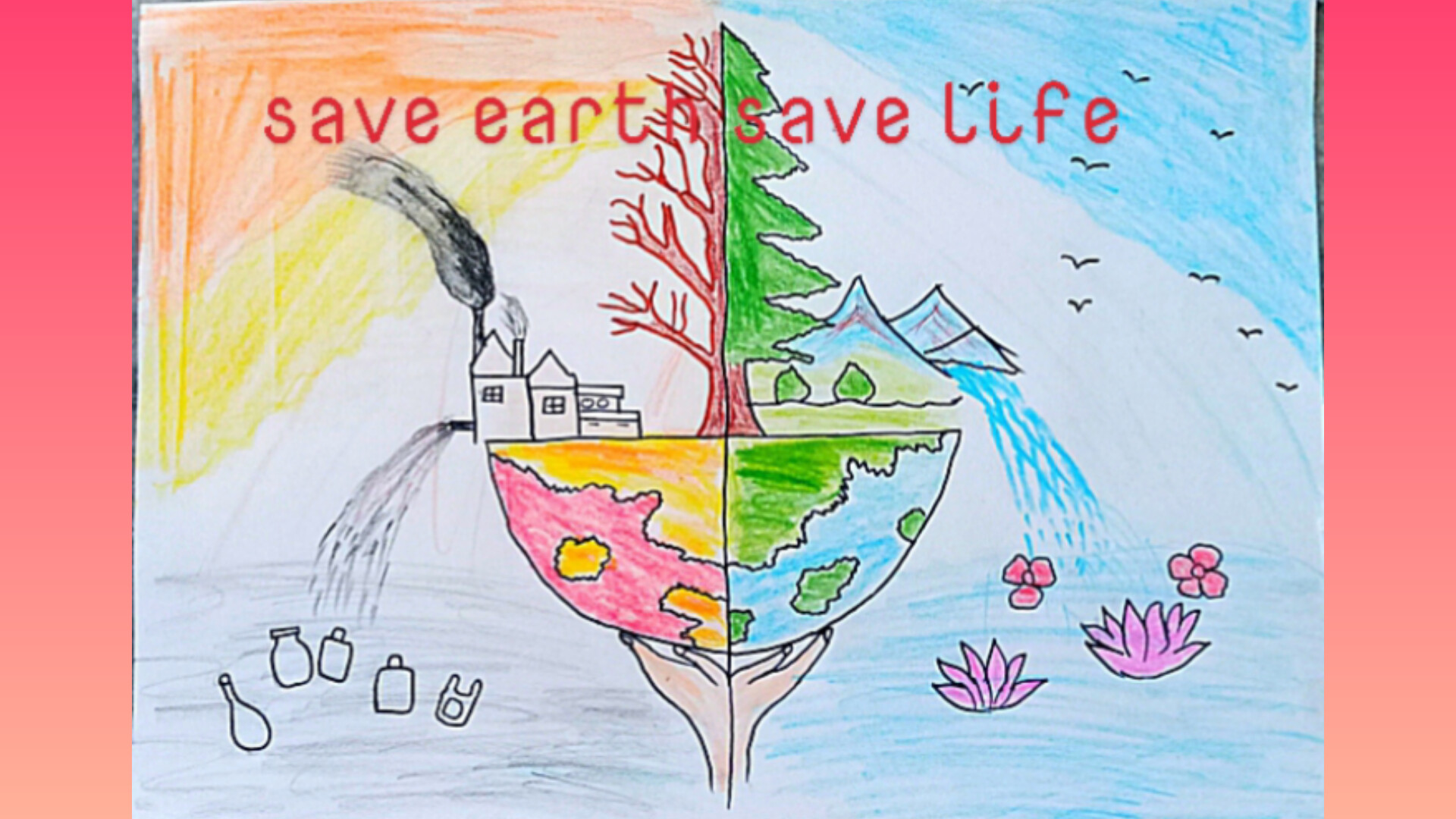 save earth save life posters
