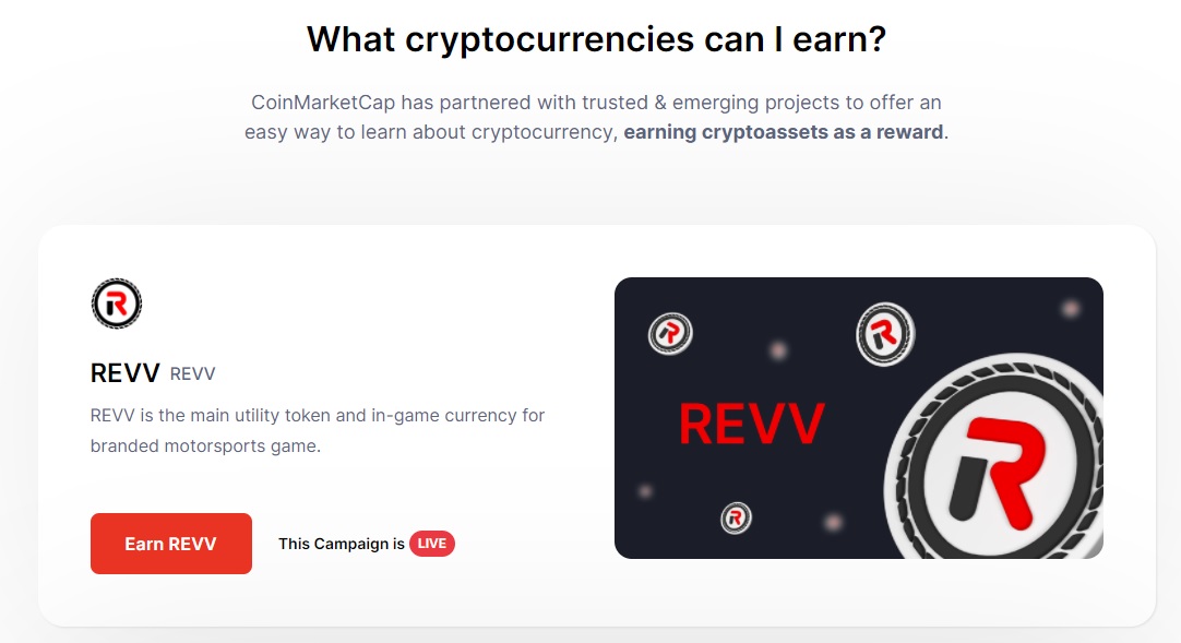 COINMARKETCAP New Free Crypto: REVV - @crypto200iq - Steem - GoldVoice.club