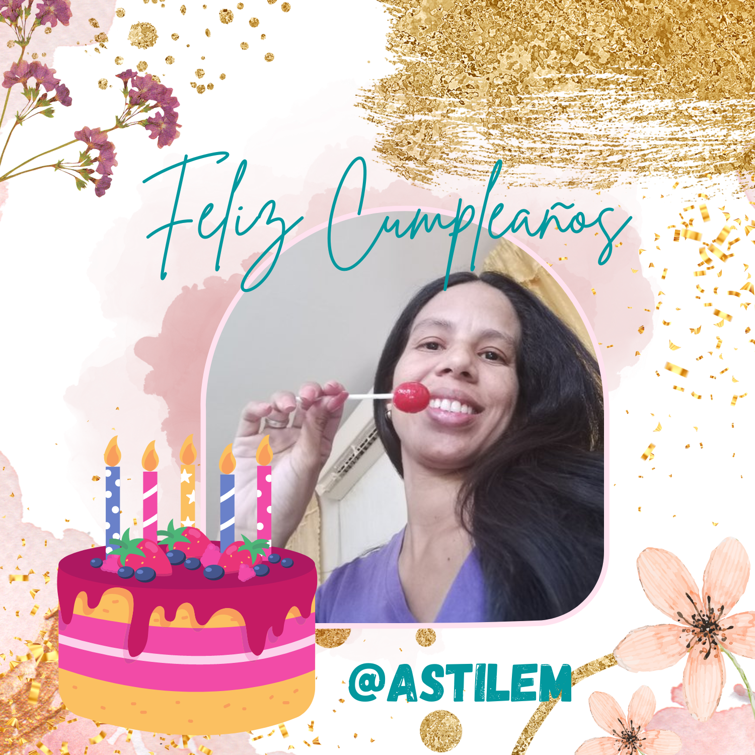 Tarjeta Cuadrada Felicidades Cumpleaños Bonita Acuarela.png