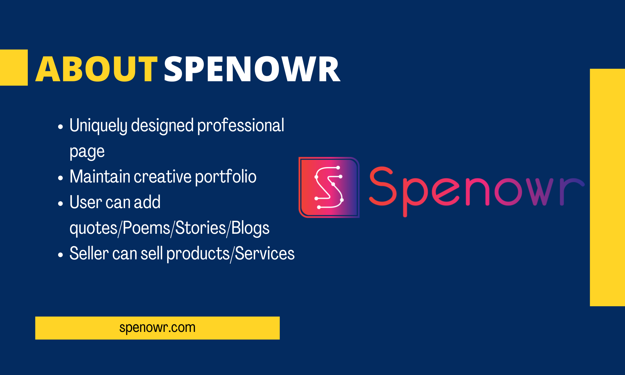 Spenowr empowers artisans by promoting their portfolio, providing jobs, and enabling them to earn through direct sales and rewards.(1).png