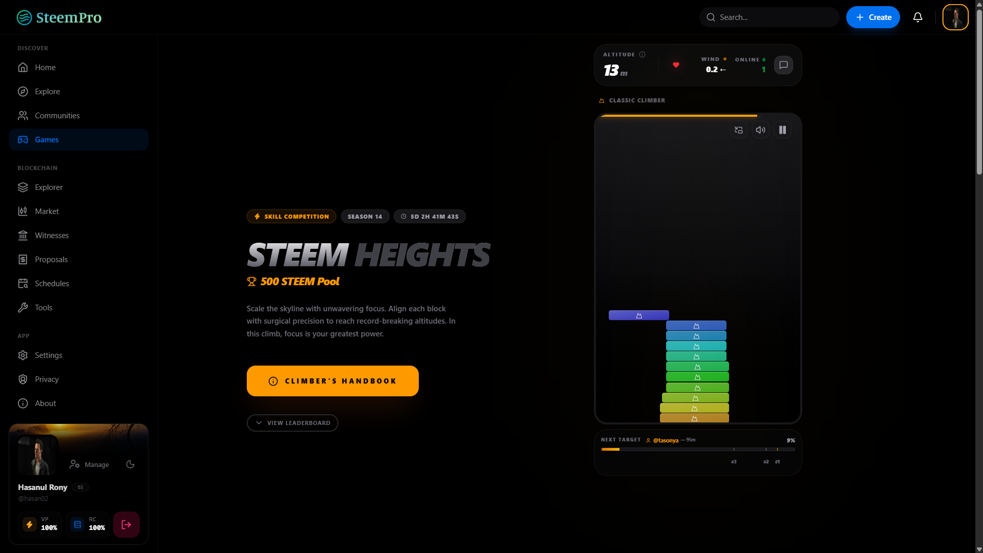 Steem Heights - The Ultimate Scaling Challenge by SteemPro - Google Chrome 8_5_2026 8_23_32 AM.png