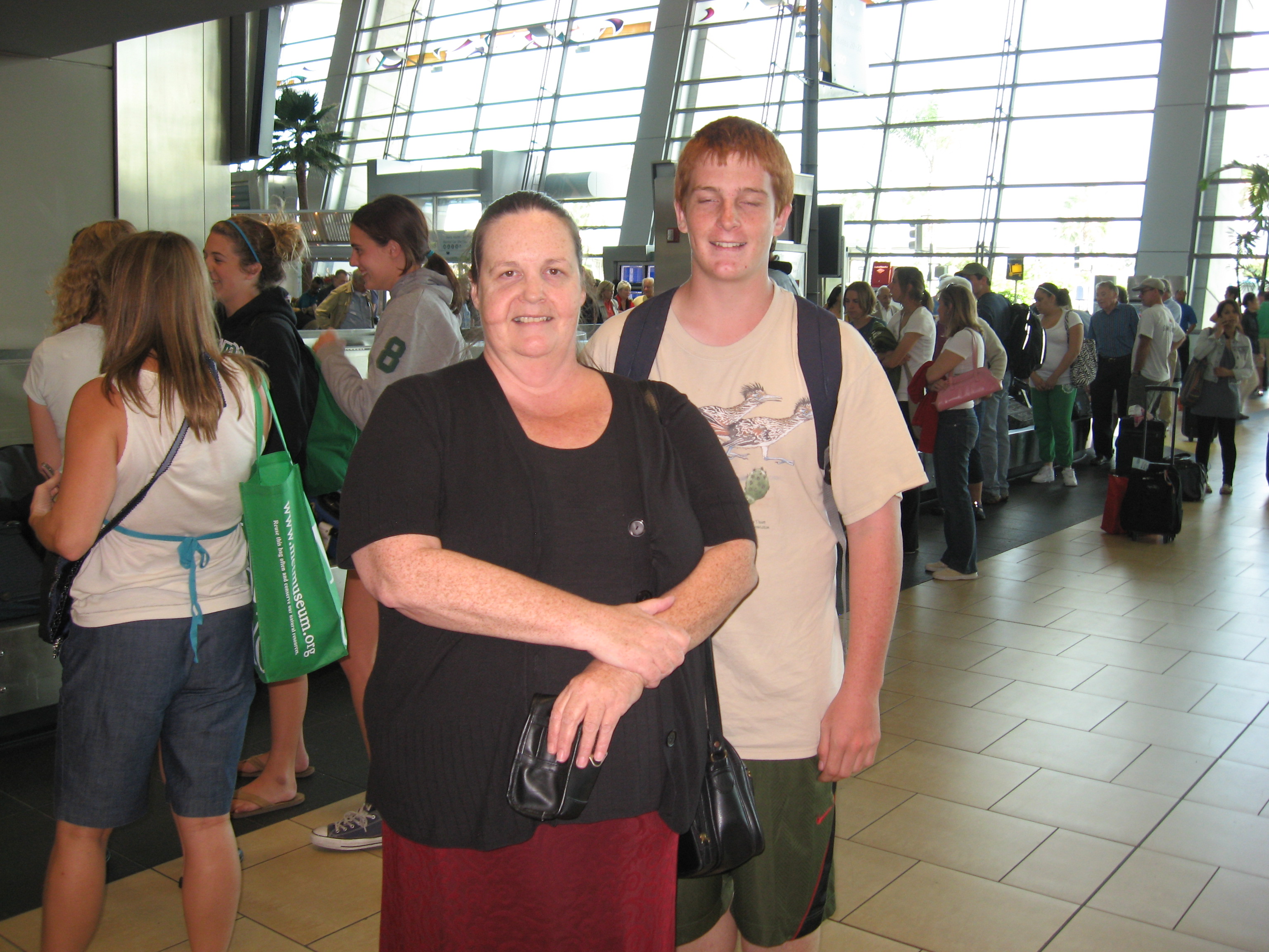 Mom and Son at the airport.JPG