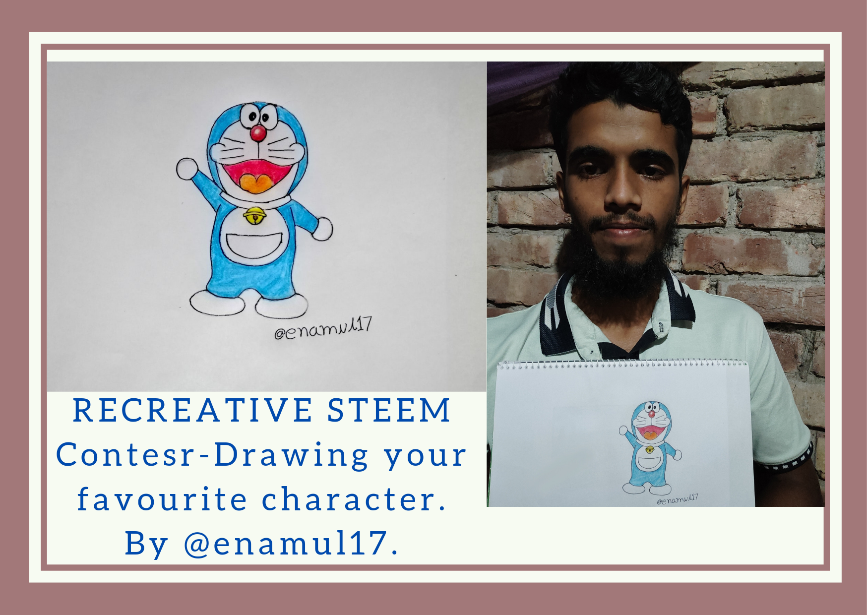 Step-by-step instruction | How to Draw Doraemon
