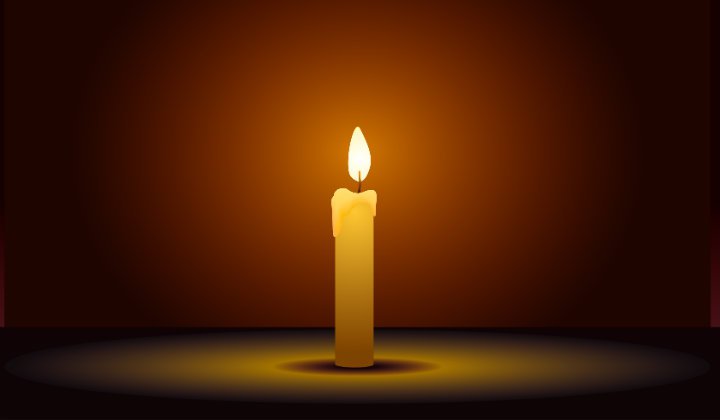 Poseia Llamada Al Lado De Una Vela