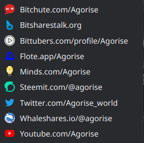 Agorise social media sites