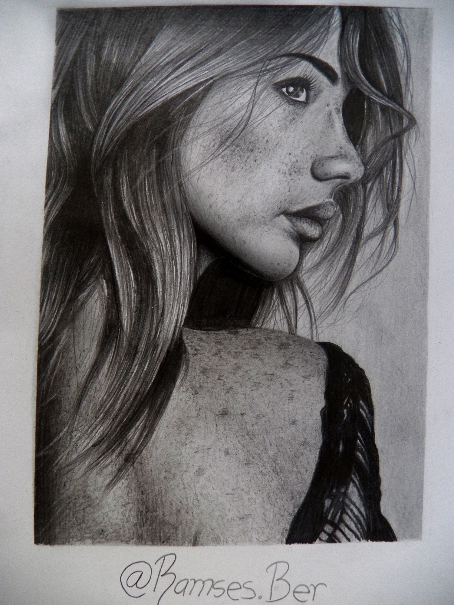 Dibujando - mujer, significado de grandeza (poema) // dibujo realista de  rostro femenino — Steemit