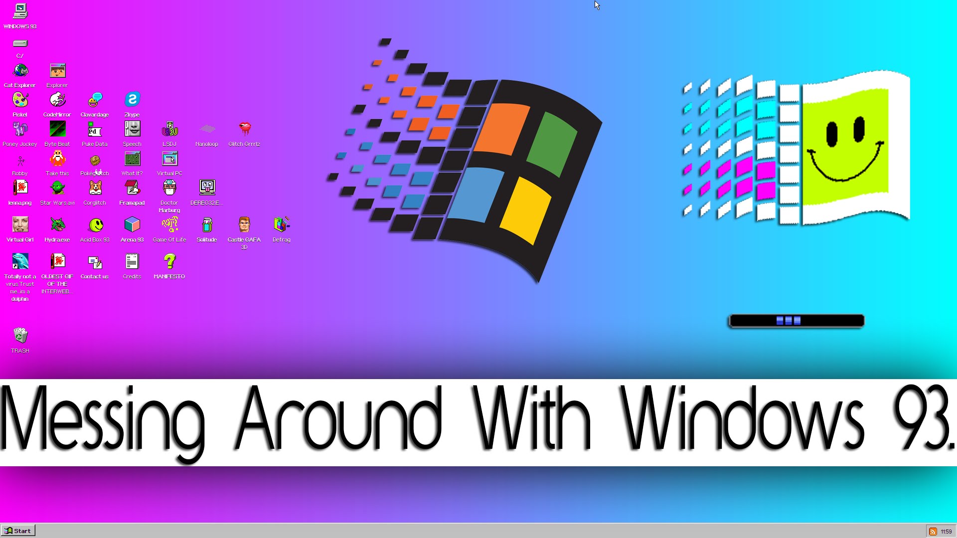 Window simulator. Windows 93 рабочий стол. Windows симулятор. Виндовс 93 симулятор. Windows 93 компьютер.