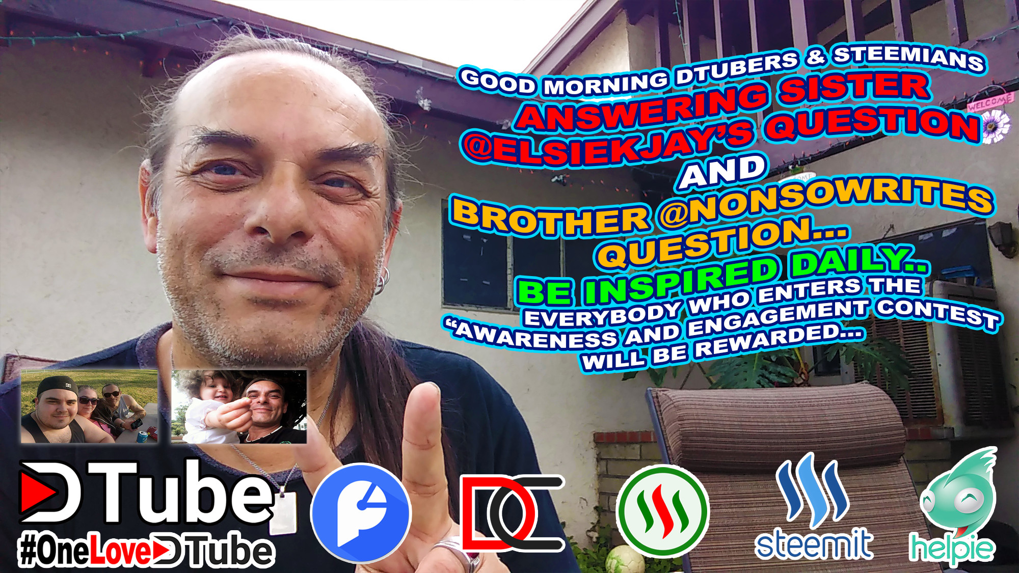 Answering Sister @elsiekjay’s Question & Brother @nonsowrites Question - Got My 7 Push-ups on this Morning in my $twitter Live Broadcast.jpg