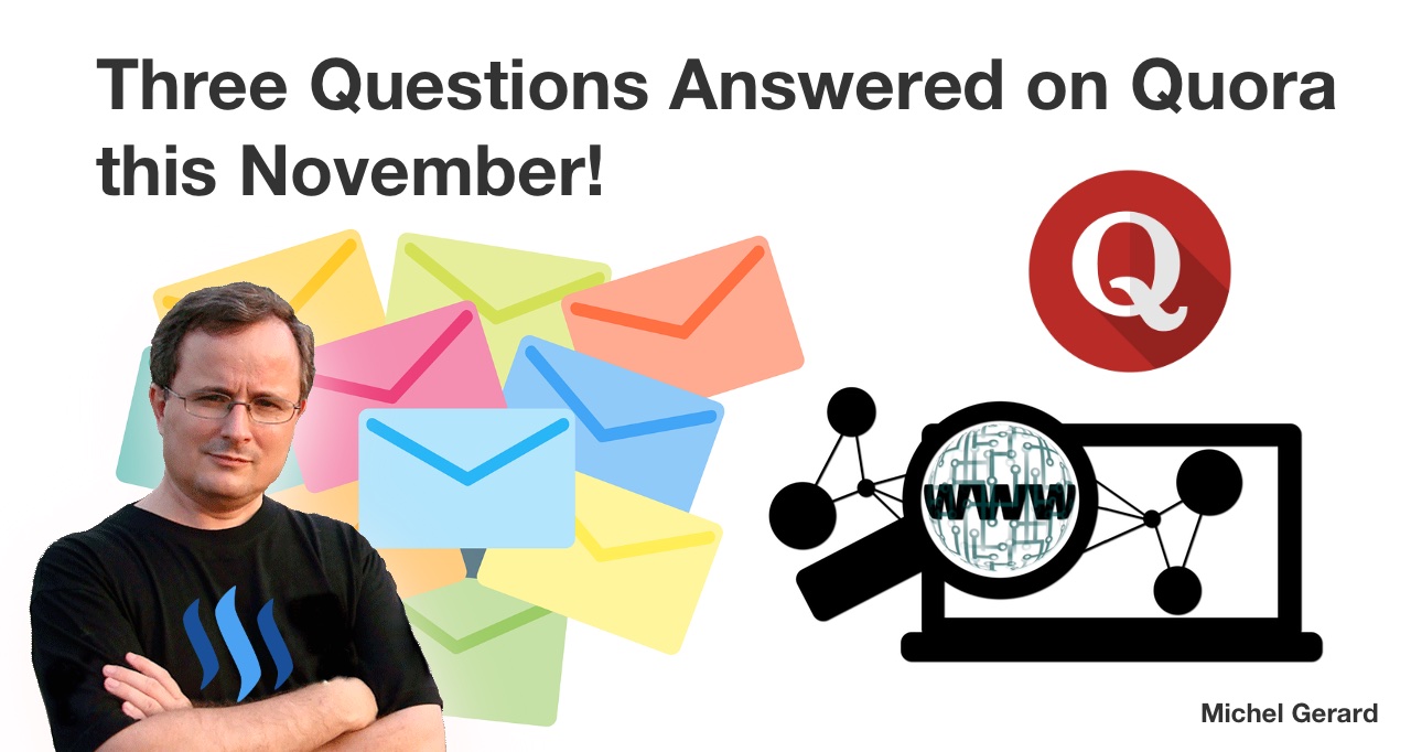 Three Questions Answered on Quora this November!