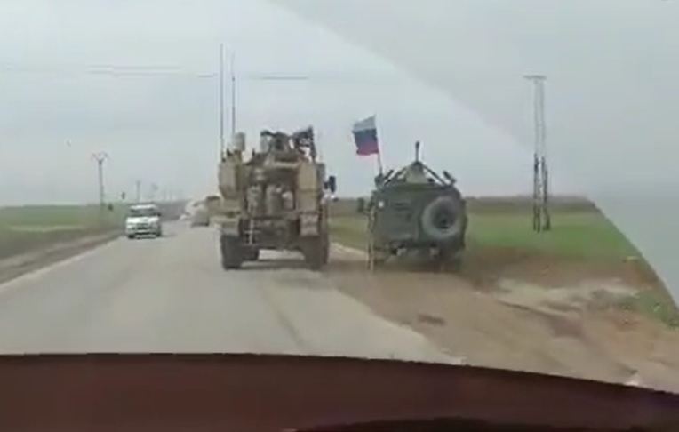 Trump Forces Harrass Russian Military Police in Qamishli.jpg