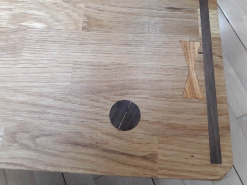 [woodworking]나비장, 띠열장으로 균열보강