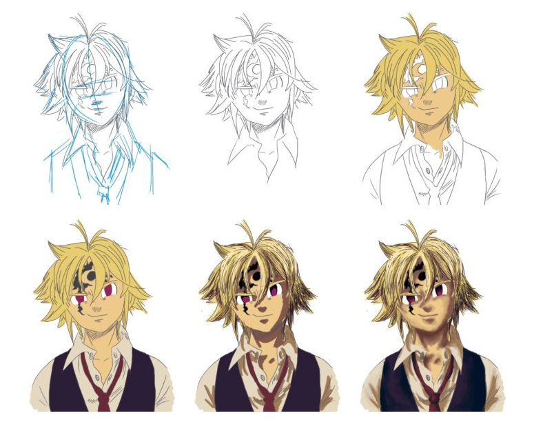 Featured image of post Como Dibujar A Meliodas Facil Three other players share this id