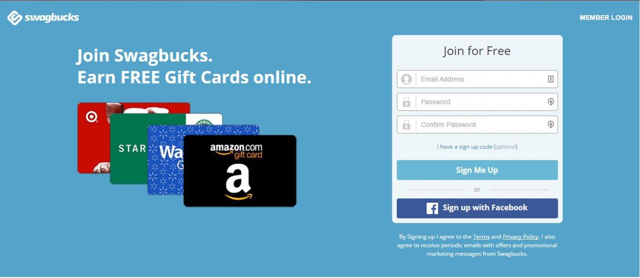 Sign up for Swagbucks and earn gift cards for taking polls, answering surve...