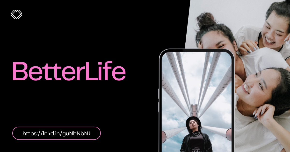 Launch Facebook Post in Black and White Neon Pink Bold Gradient Style.png
