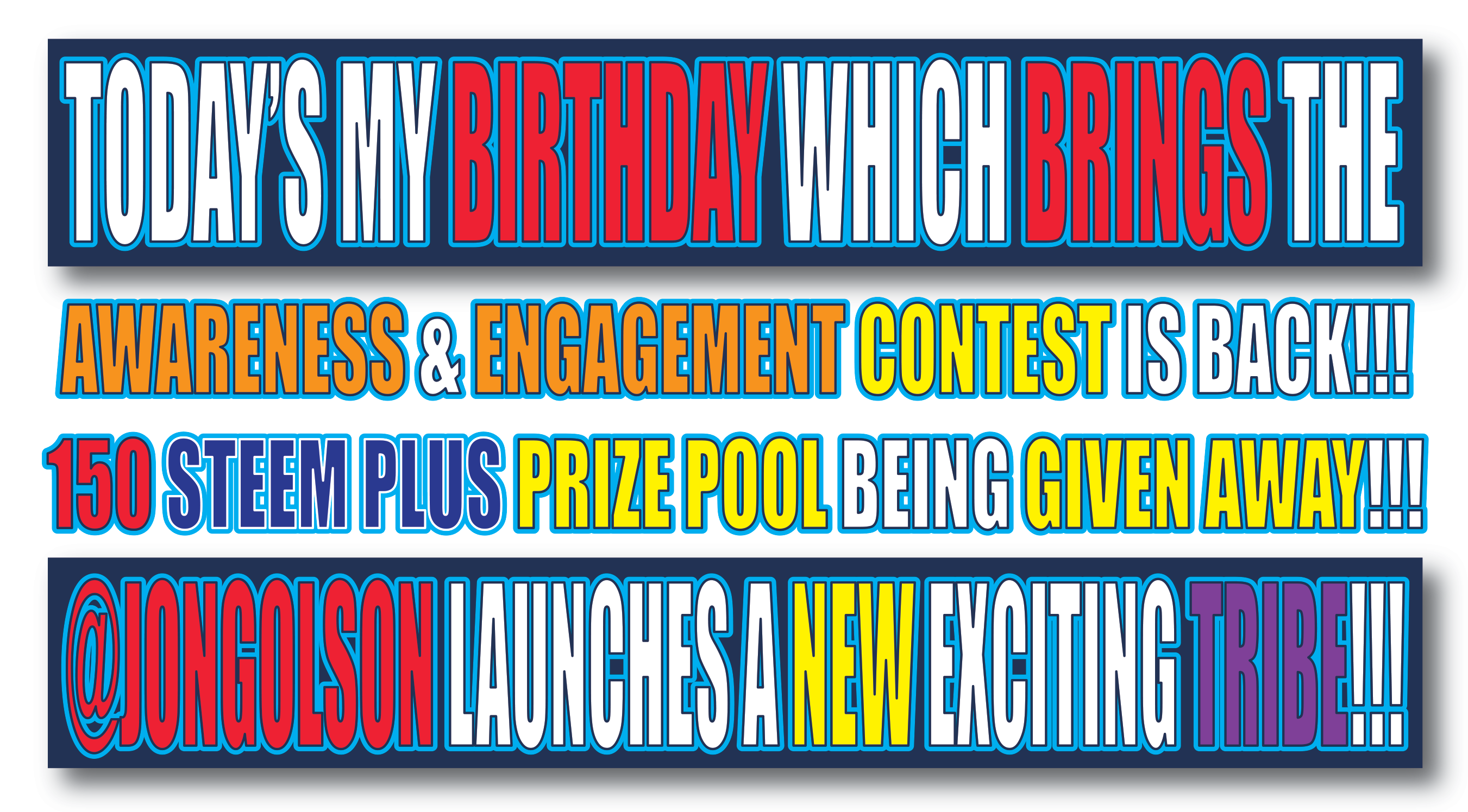 My Brithday Contest Rules, Questions - @jongolson Launches a New Tribe CTP.png