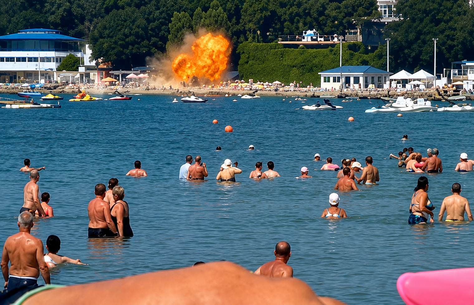 Seven Killed, 40 Injured as Drone Hits Busy Beach in Russia.png