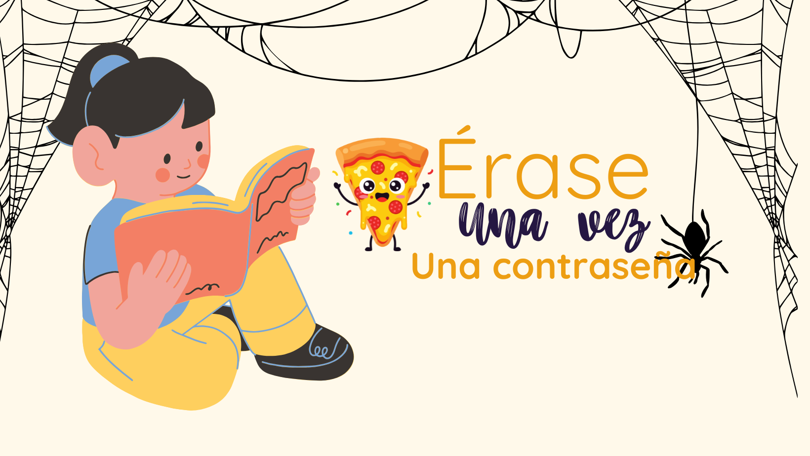 Portada de facebook frase Leer moderno naranja.png