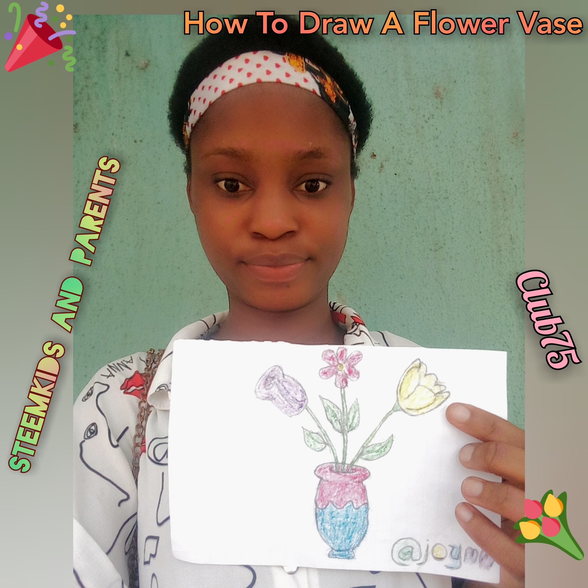 Weekly Drawing Contest 02 | Drawing of Flower Vase