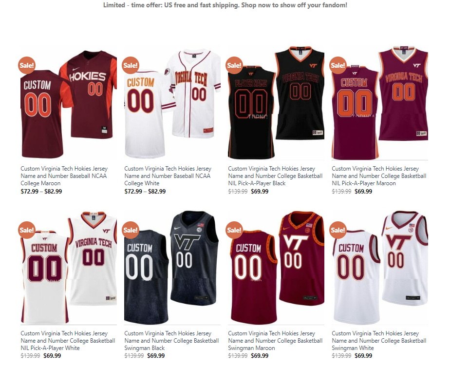 Custom Virginia Tech Hokies Jersey.png
