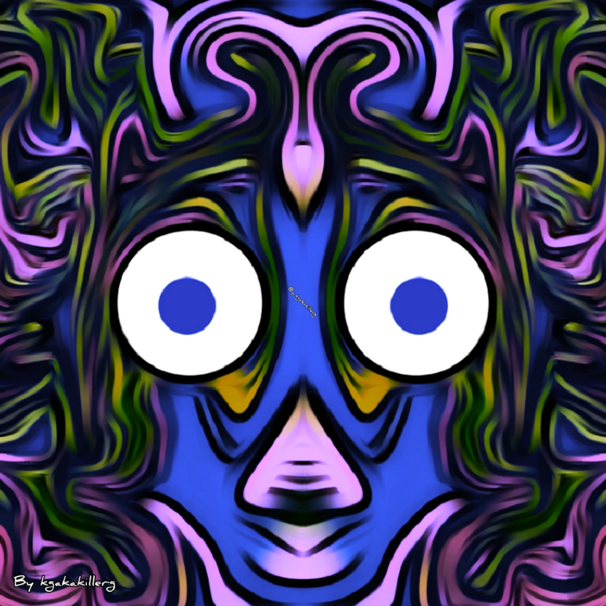Alien Spooked Horse Man by kgakakillerg London Artist (💯 Original Content I post new creations daily)