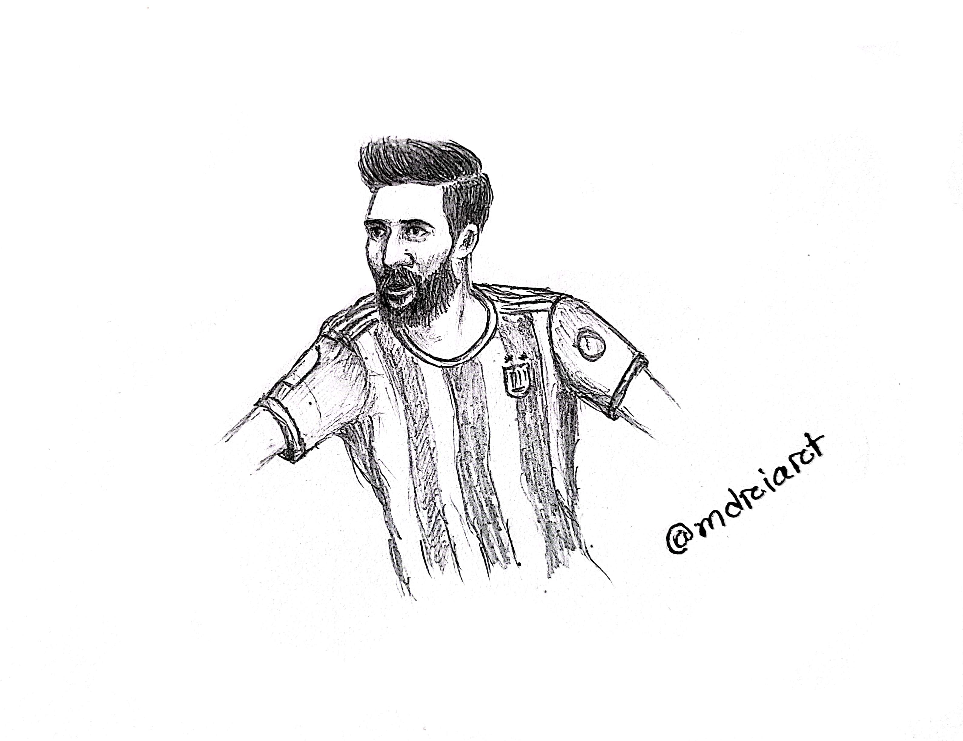 How to Draw MESSI | Drawing Tutorial (step by step) - YouTube