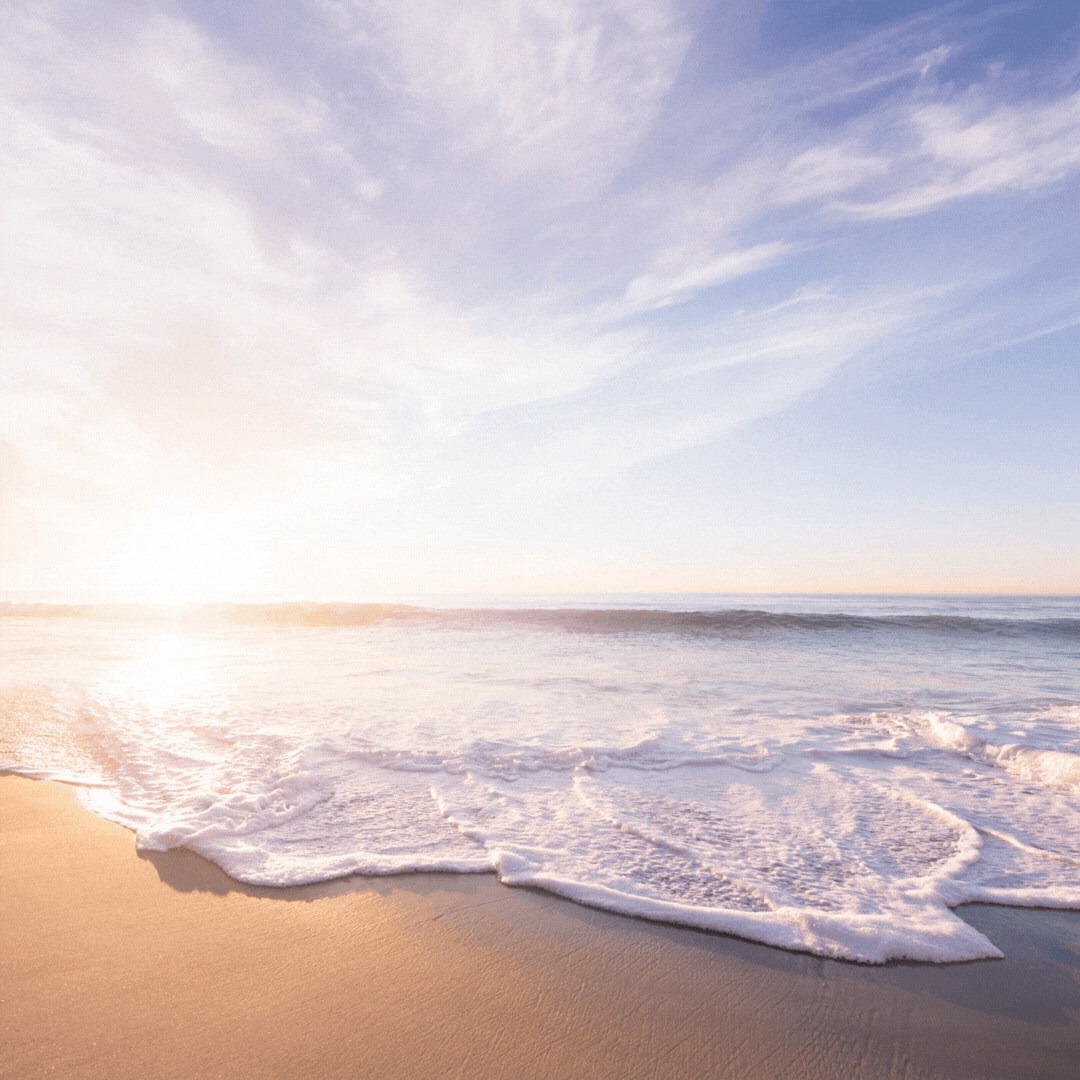 Beach Background Self Love Daily Motivational Quote Animated Instagram Post.gif