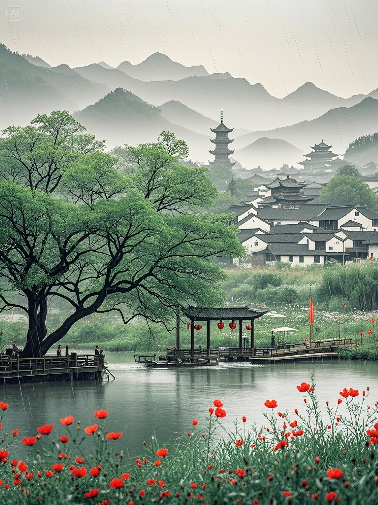 image_亭台楼阁古色古香江南烟雨美如画话..._4.png