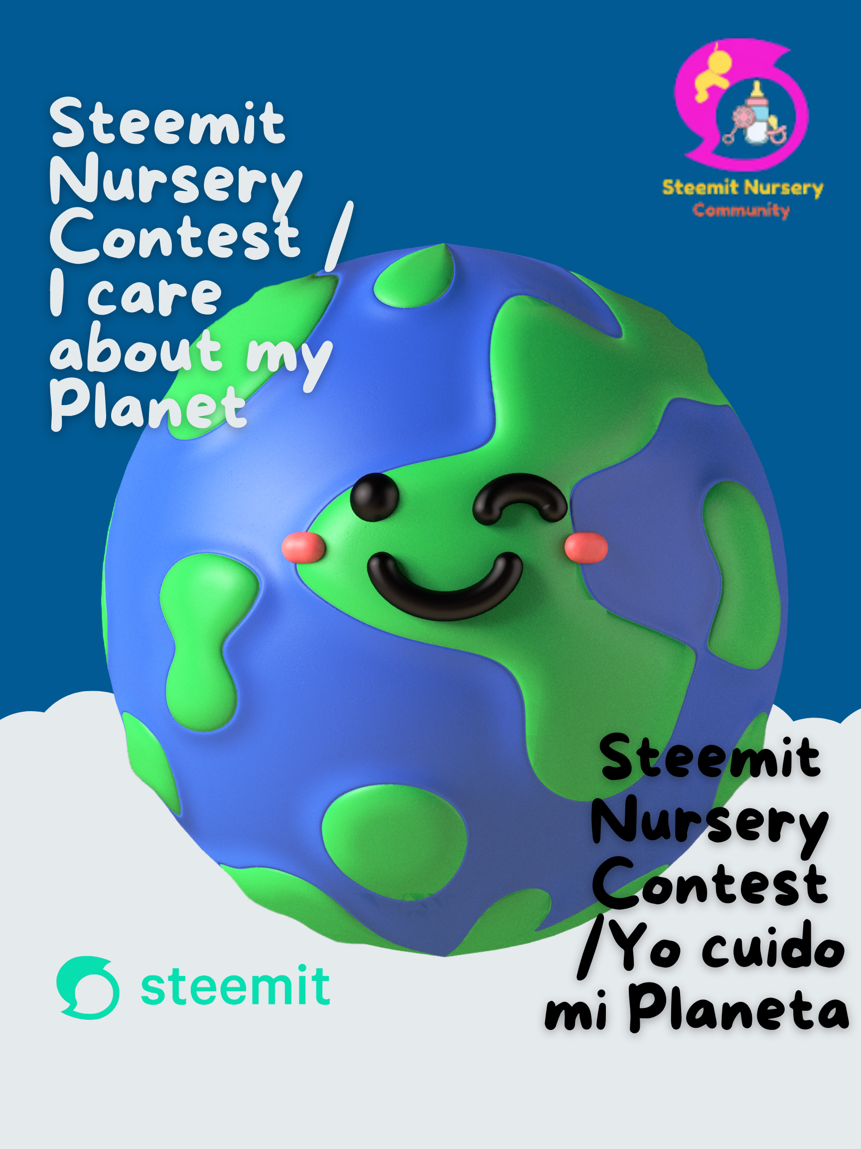 Poster Hora del Planeta Medio Ambiente 3D Azul (1).png
