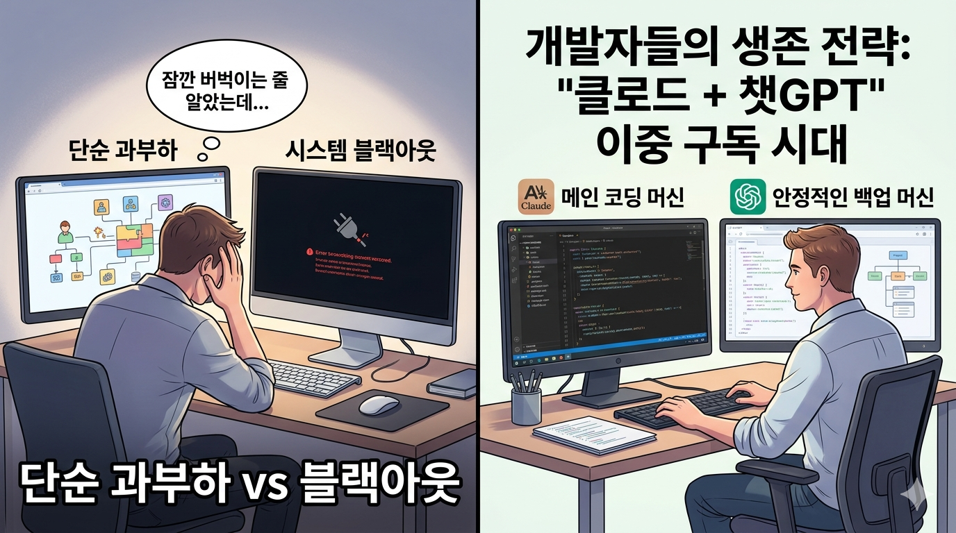 1 - 클로드 1년 중 5일 먹통 및 '멀티 구독'에 지갑을 여는 이유.png