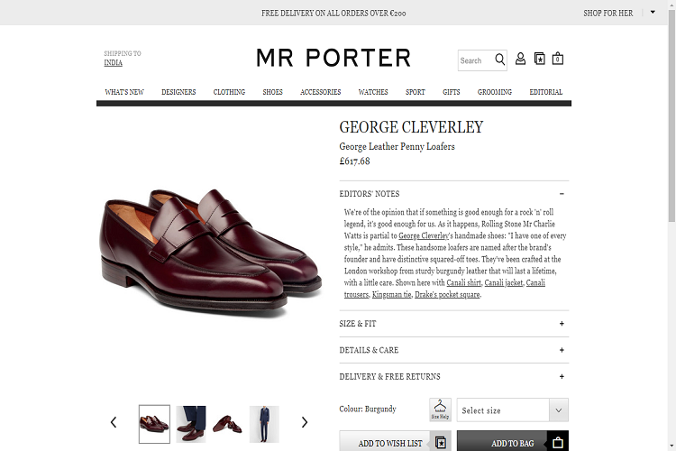 George Cleverley penny Loafers.png