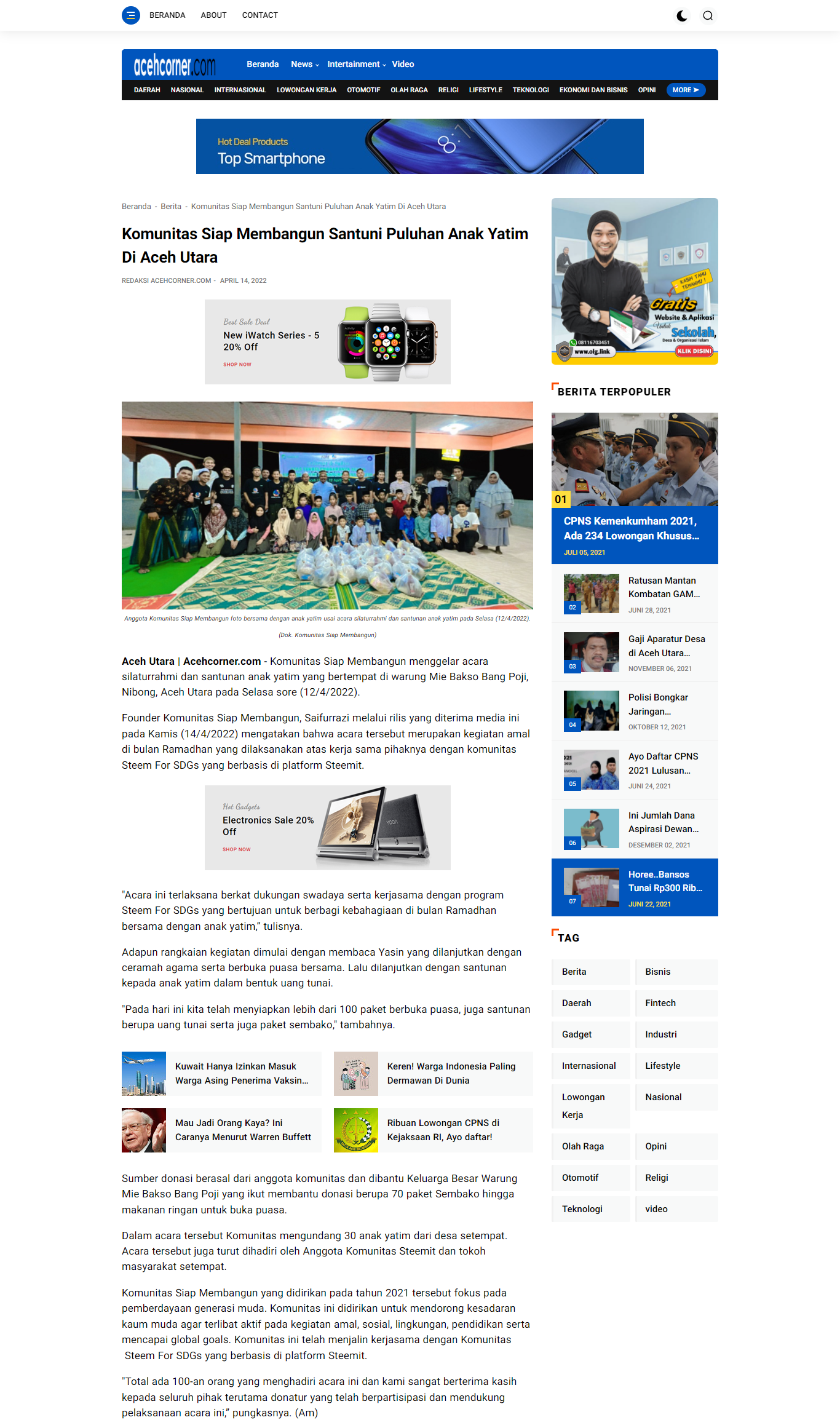 Komunitas Siap Membangun Santuni Puluhan Anak Yatim Di Aceh Utara _ Aceh Corner (1).png