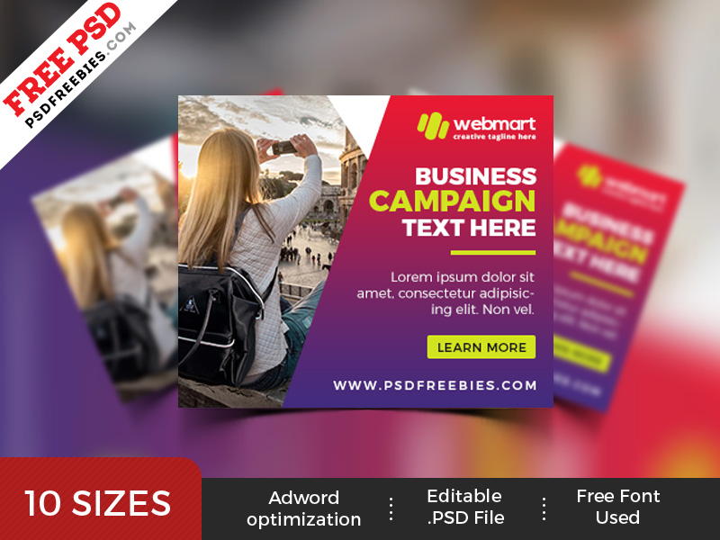 Web Ad Banner Templates Psd Set Steemit