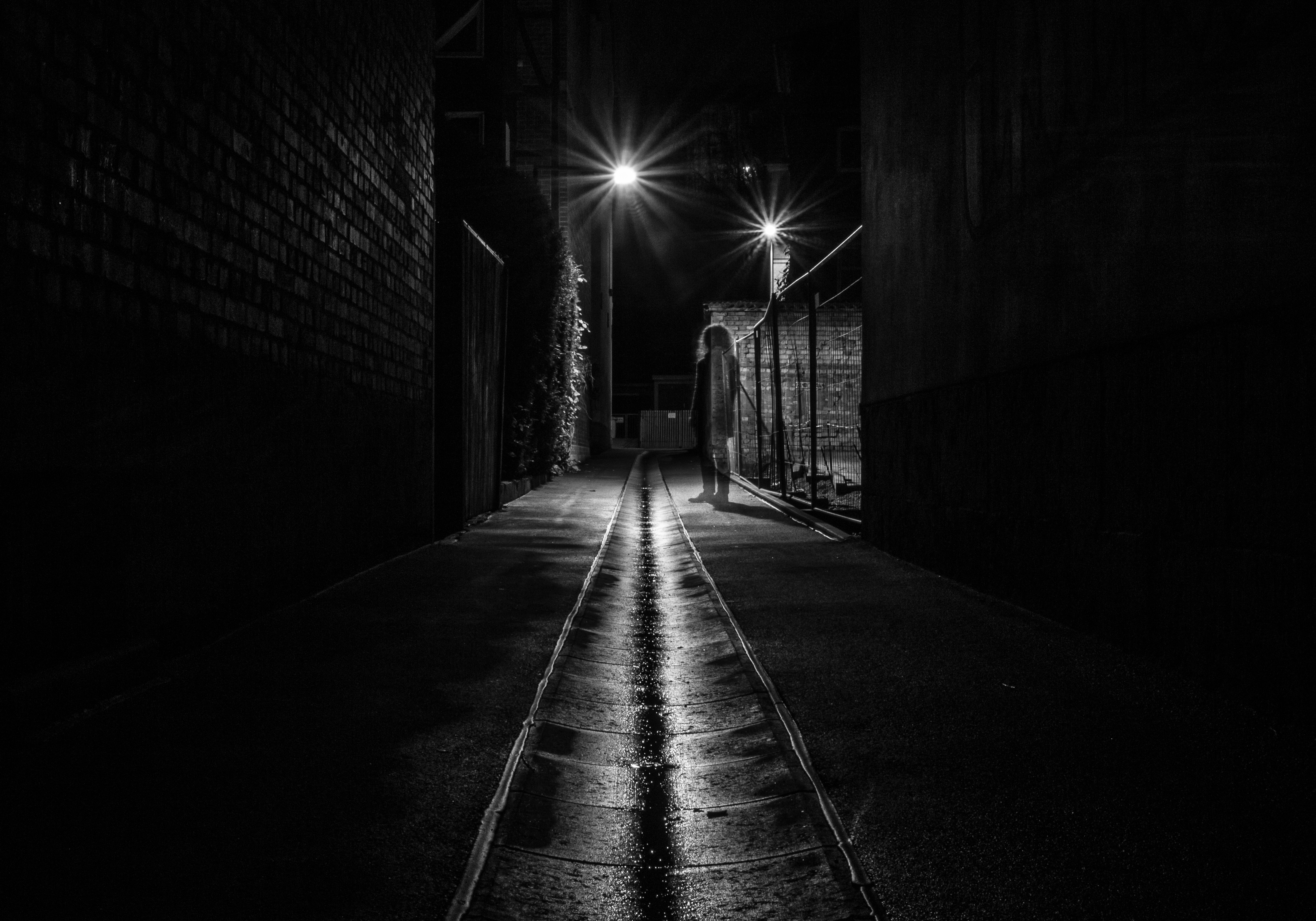 Image result for nighttime photography alleyway spooky