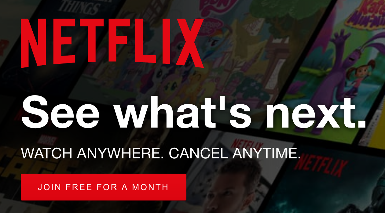 netflix 1 month free