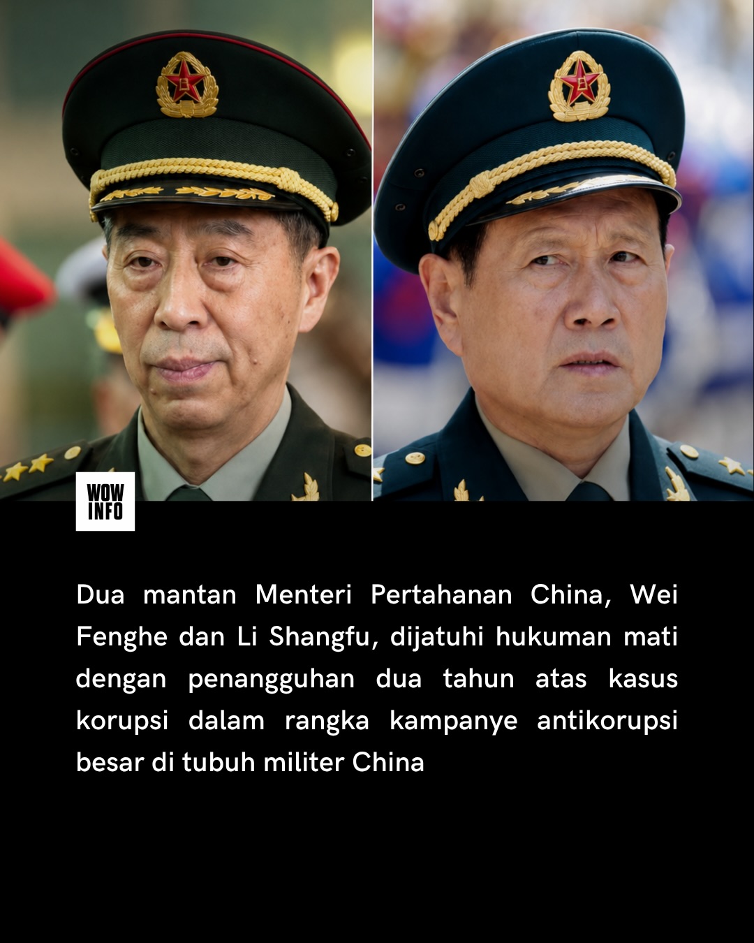 Dua mantan menteri pertahanan China, Wei Fenghe dan Li Shangfu, dijatuhi hukuman mati dengan pen (1).jpg