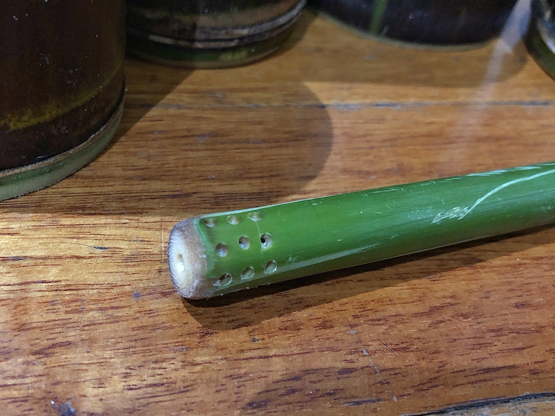 Homemade Maté bamboo filter straw