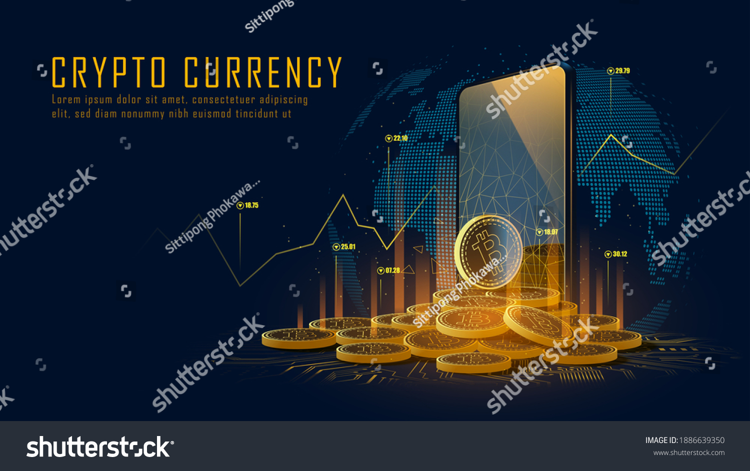 stock-vector-bitcoin-cryptocurrency-with-pile-of-coins-come-out-from-smartphone-vector-illustration-1886639350.jpg