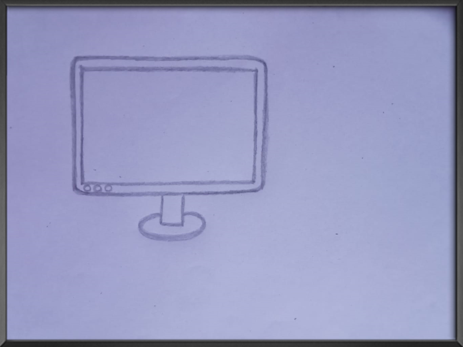 Old monitor drawing free image download