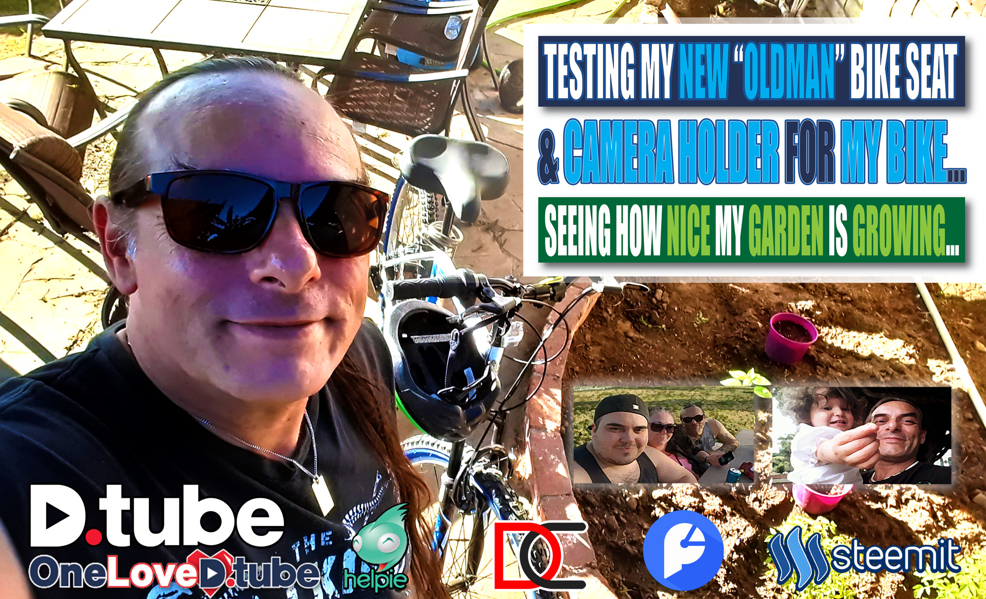 My Internet is Dead... Hope I can Upload My Video this Sunday... Trying Out My New Old Man Seat & Camera Holder on the Bike & Check Out My Garden.jpg