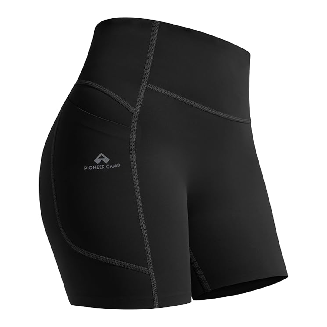 Camp 58 Biker Shorts for Women Seamless Tummy Control No Front Seam Yoga Workout Athletic Shorts with Pocket.png