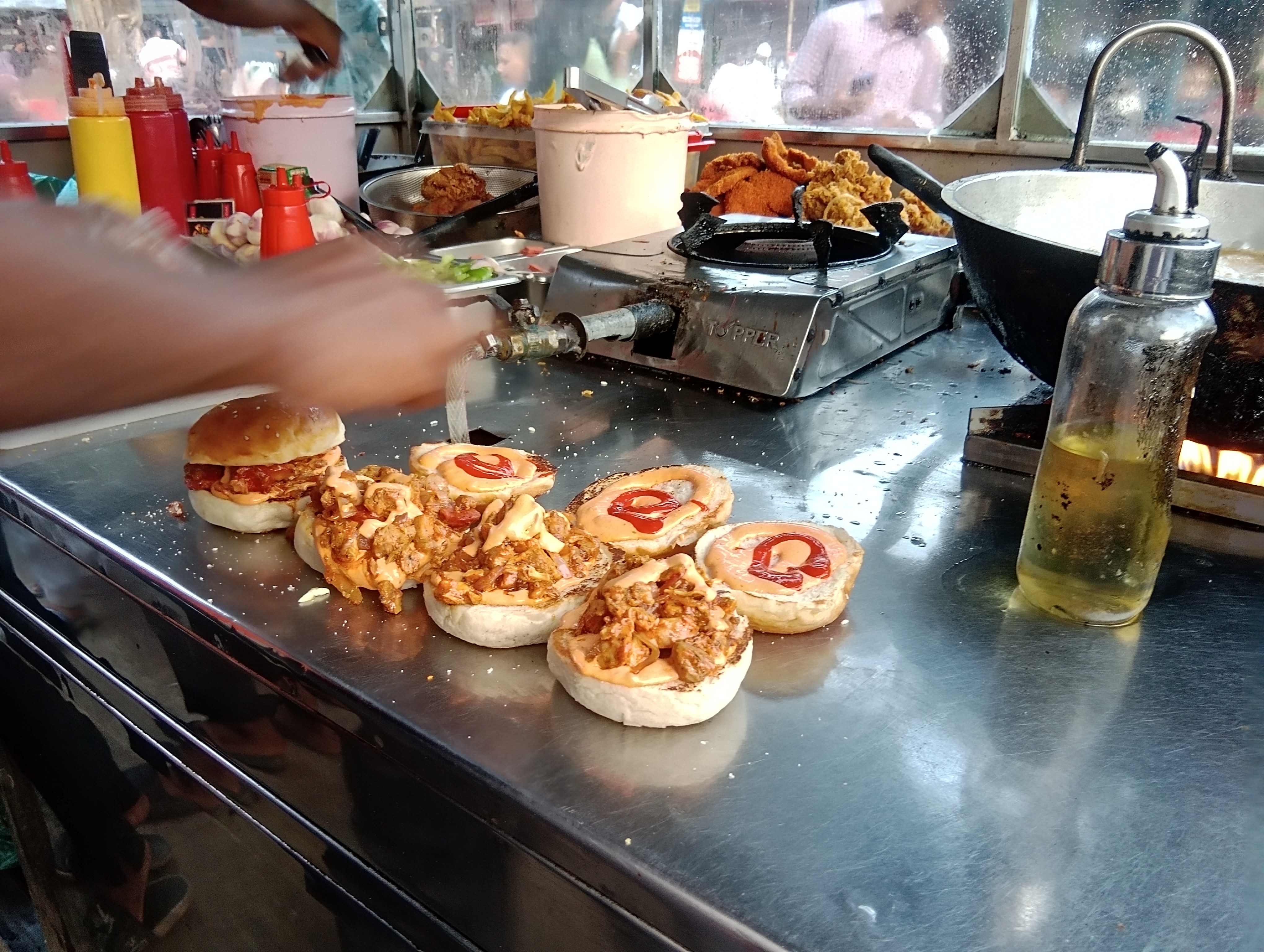Preparing Burgers