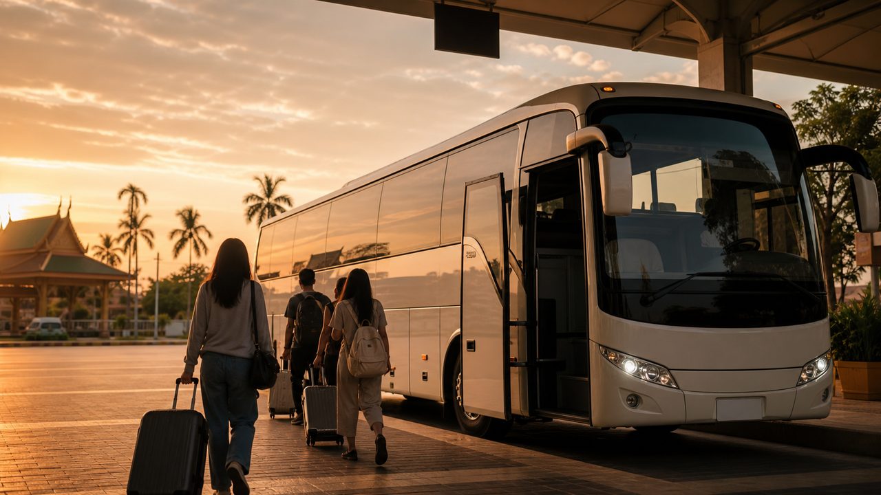 Bus au Cambodge — opérateur par trajet